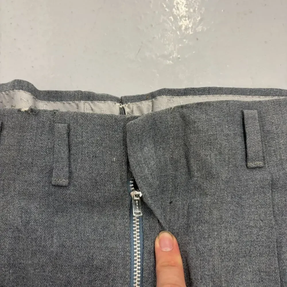 NOS Vintage 50s Sunset Loeb Blue Wool/Rayon Trousers 38x26